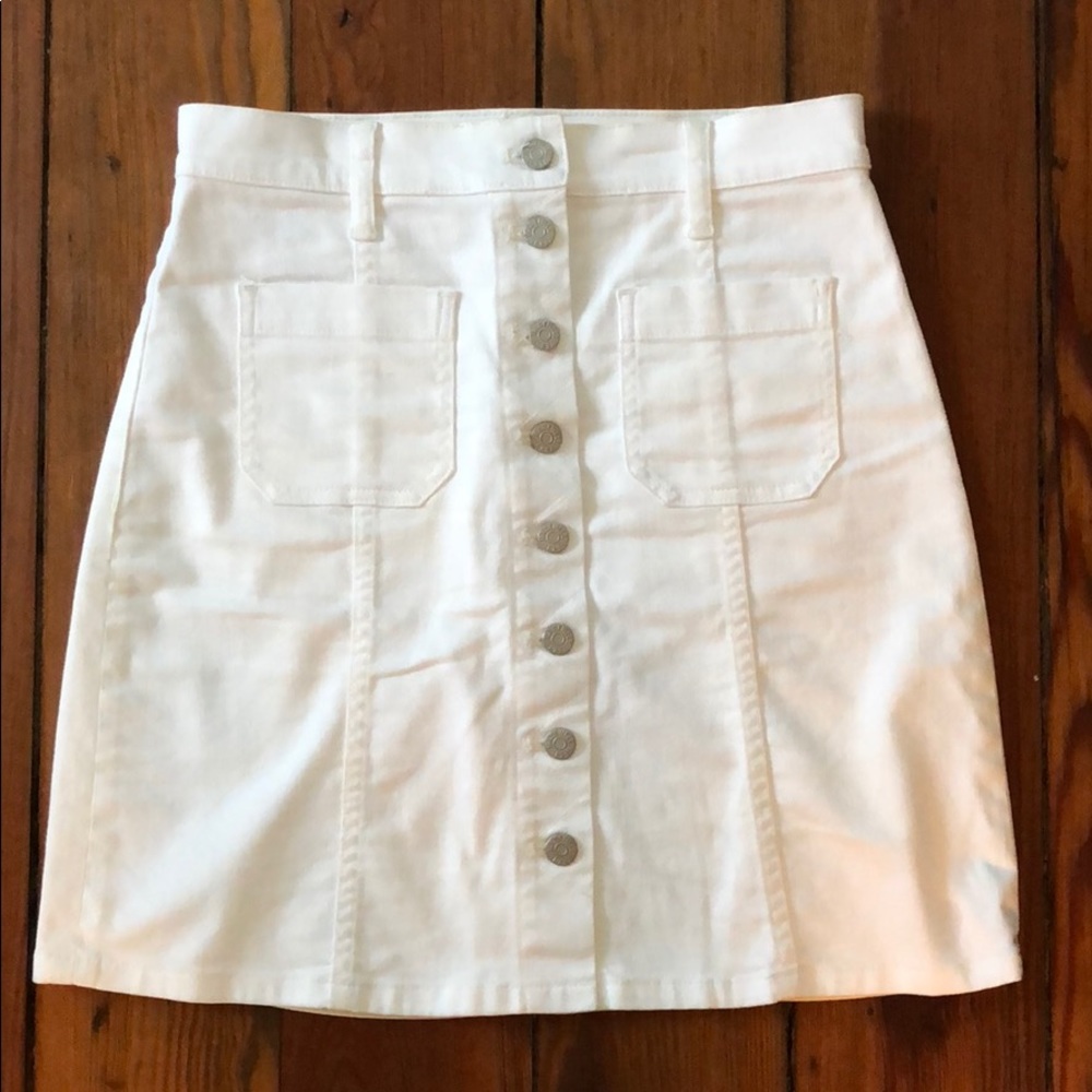 White button up skirt from Madewell